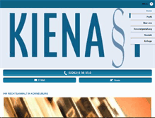 Tablet Screenshot of kanzlei-kienast.at